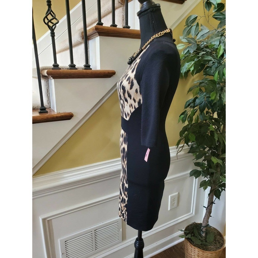 Zara W&B Collection Animal‎ Print Dress- Small - Picture 5 of 8